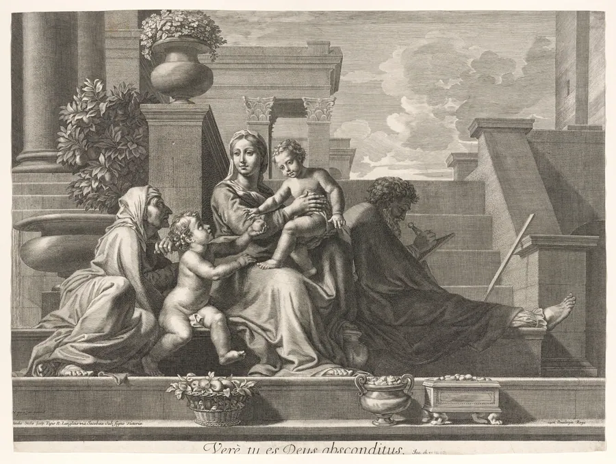 Holy Family on the Steps by Nicolas Poussin