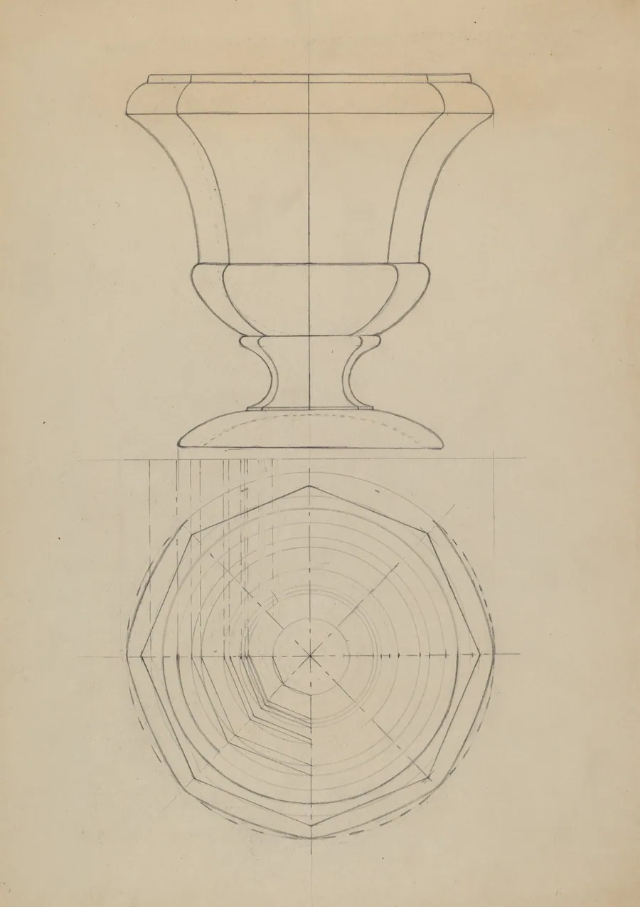 Compote (Blue Urn) by Albert Eyth