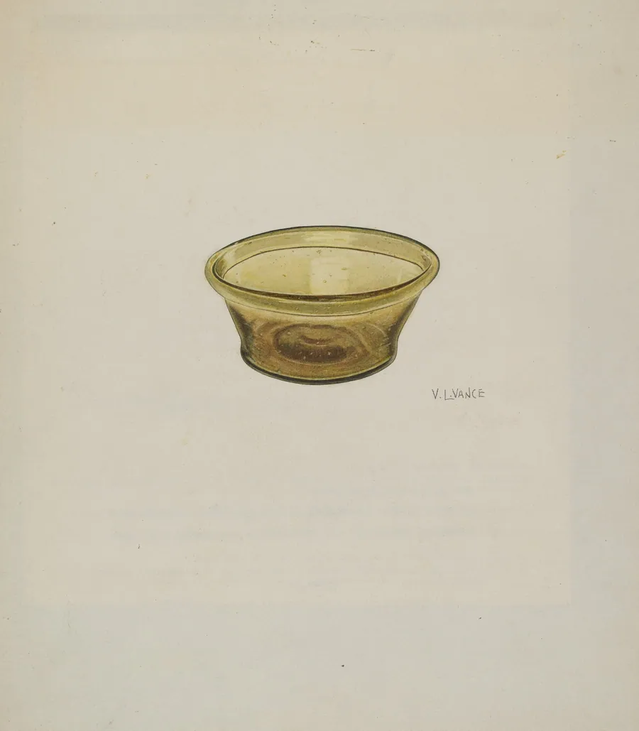 Small Glass Bowl by V.L. Vance