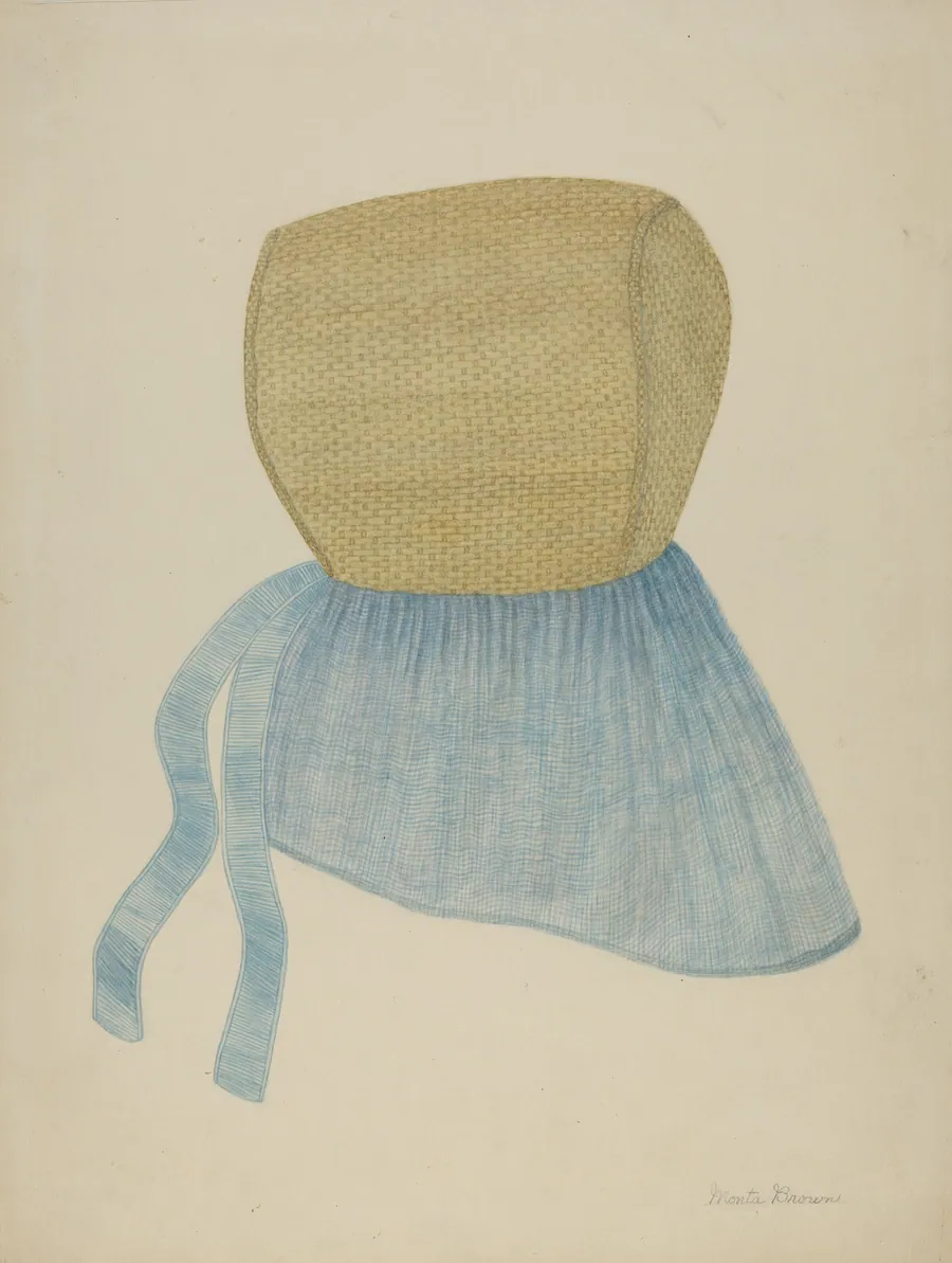Shaker Straw Bonnet by Mona Brown