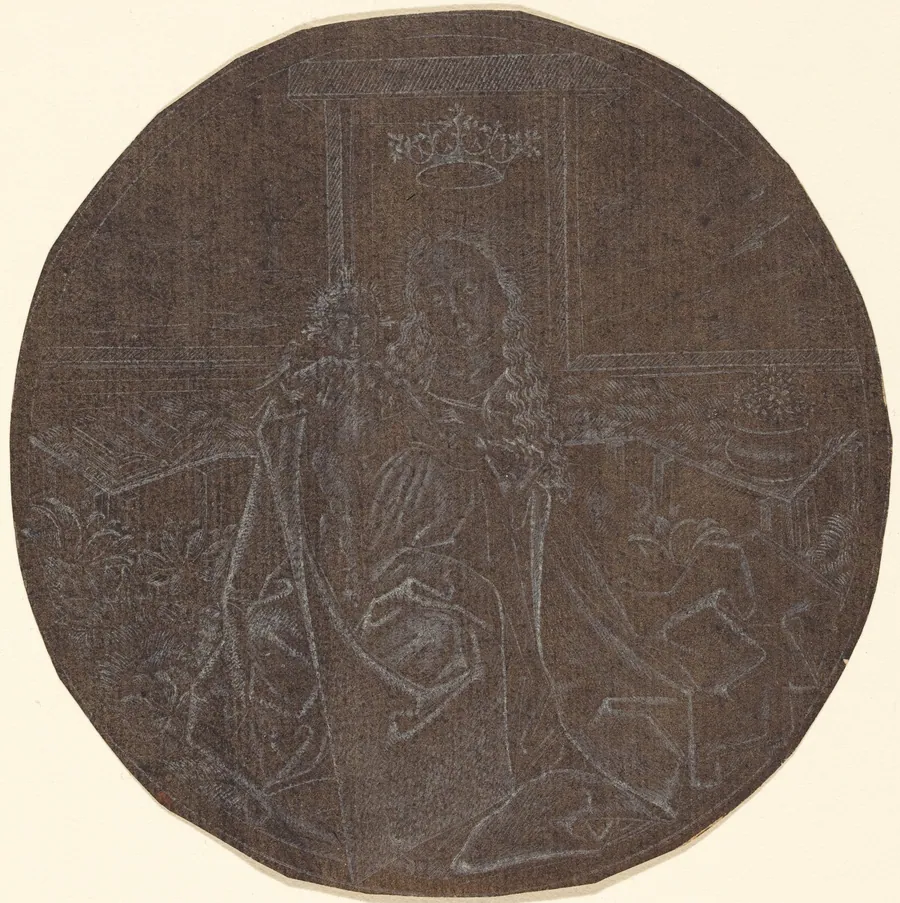 The Madonna and Child in a Garden by Master E.S.