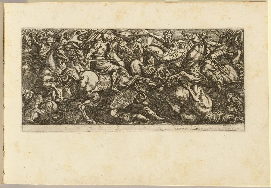 Cavalry Charge with Soldiers and Horses Trampled by Antonio Tempesta