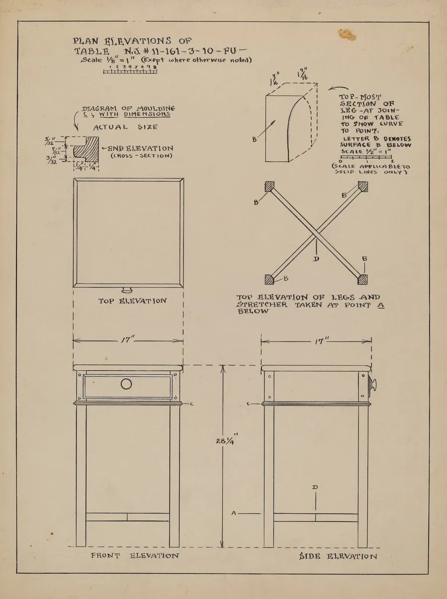 Table (Occassional) by Francis Law Durand
