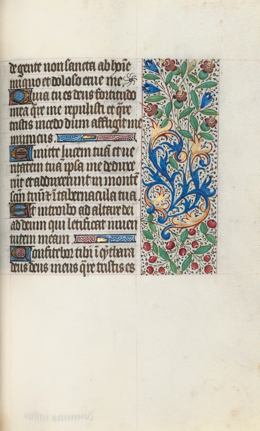Book of Hours (Use of Rouen): fol. 76r by Master of the Geneva Latini