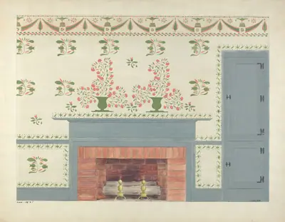 Stencilled Wall