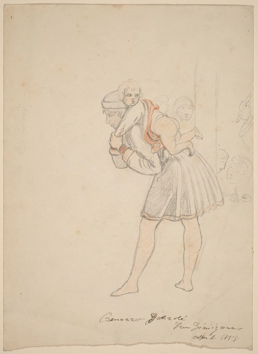Study after Gozzoli by Elihu Vedder
