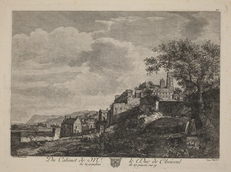 View of a Hilltown by Jeanne Deny