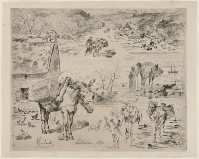 Feuillets d'album (Donkey Sketch)