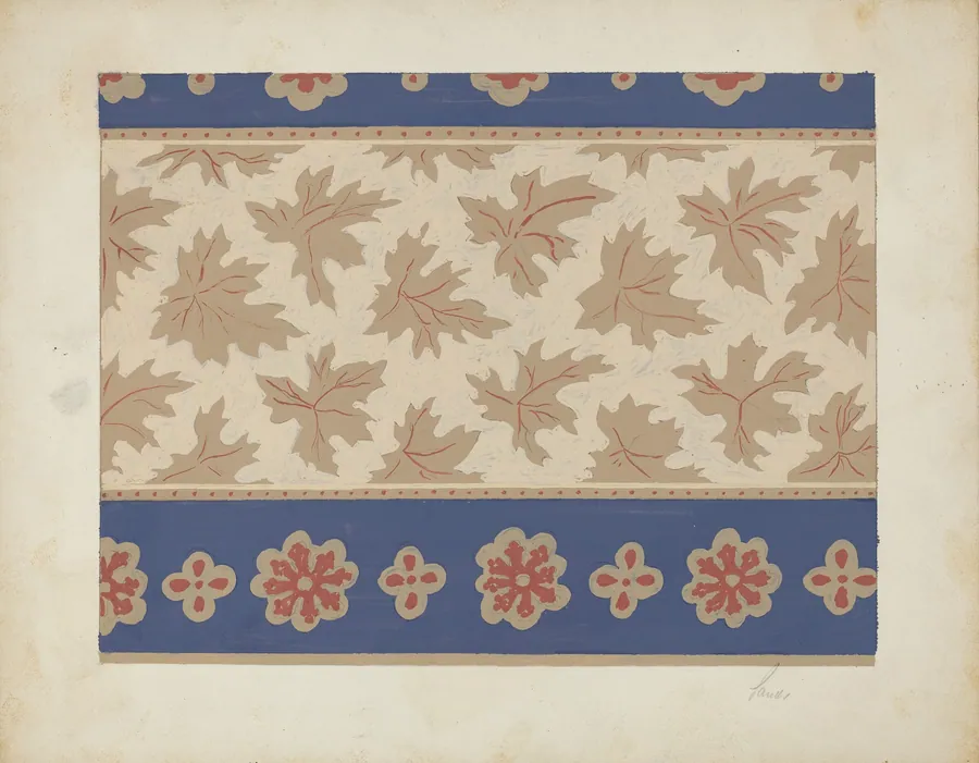 Wall Paper Design by American 20th Century
