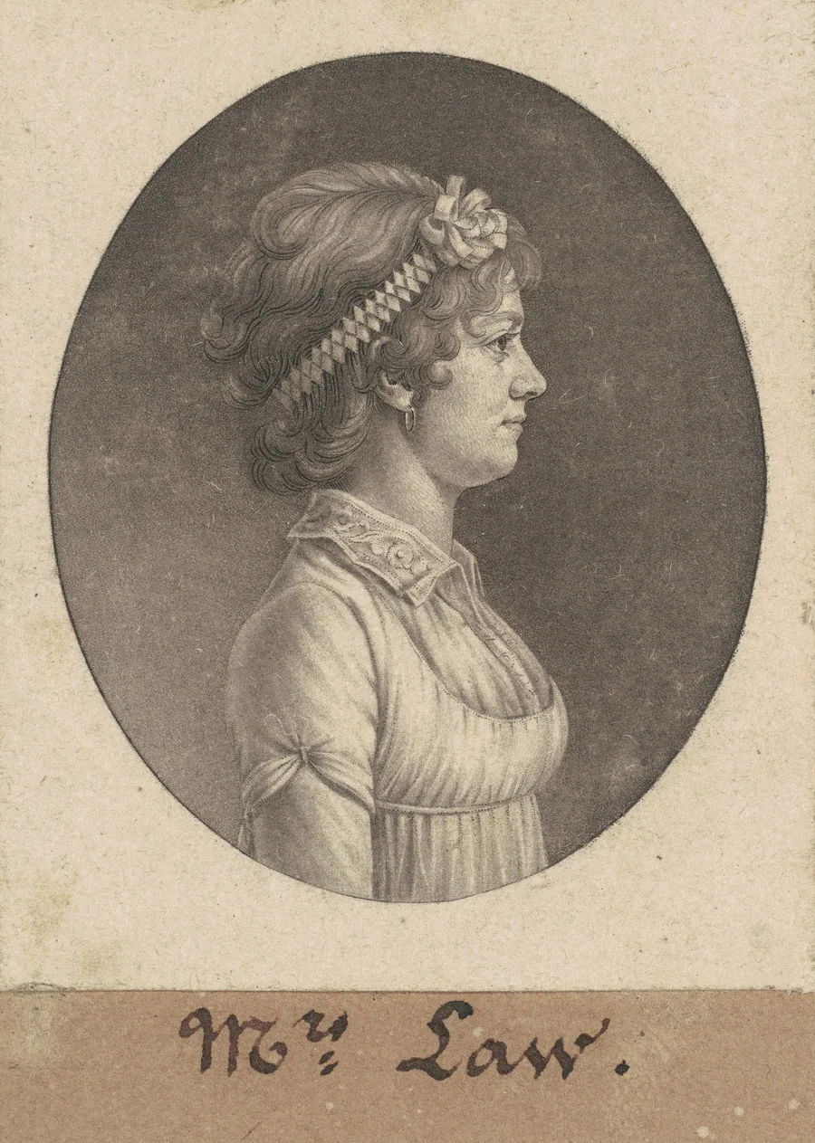Elizabeth Parke Custis Law by Charles B. J. Févret de Saint-Mémin