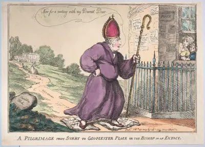A Pilgrimage from Surry to Gloucester Place or the Bishop is an Extacty