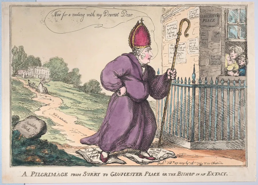 A Pilgrimage from Surry to Gloucester Place or the Bishop is an Extacty by Prince Frederick Augustus, Duke of York and Albany