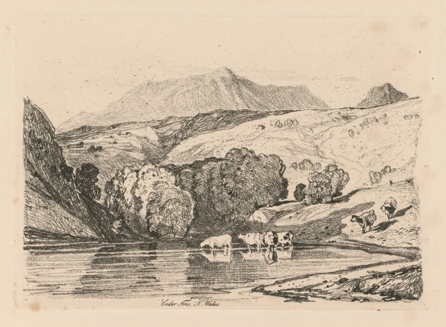 Liber Studiorum: Plate 15, Cader Iris, North Wales by John Sell Cotman