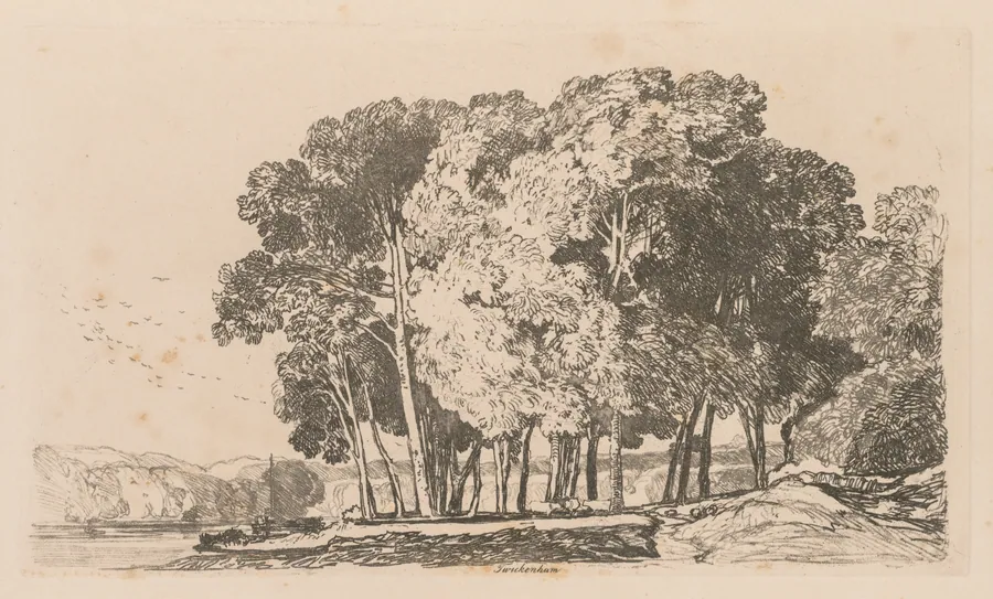 Liber Studiorum: Plate 3, Trees near Twickenham by John Sell Cotman