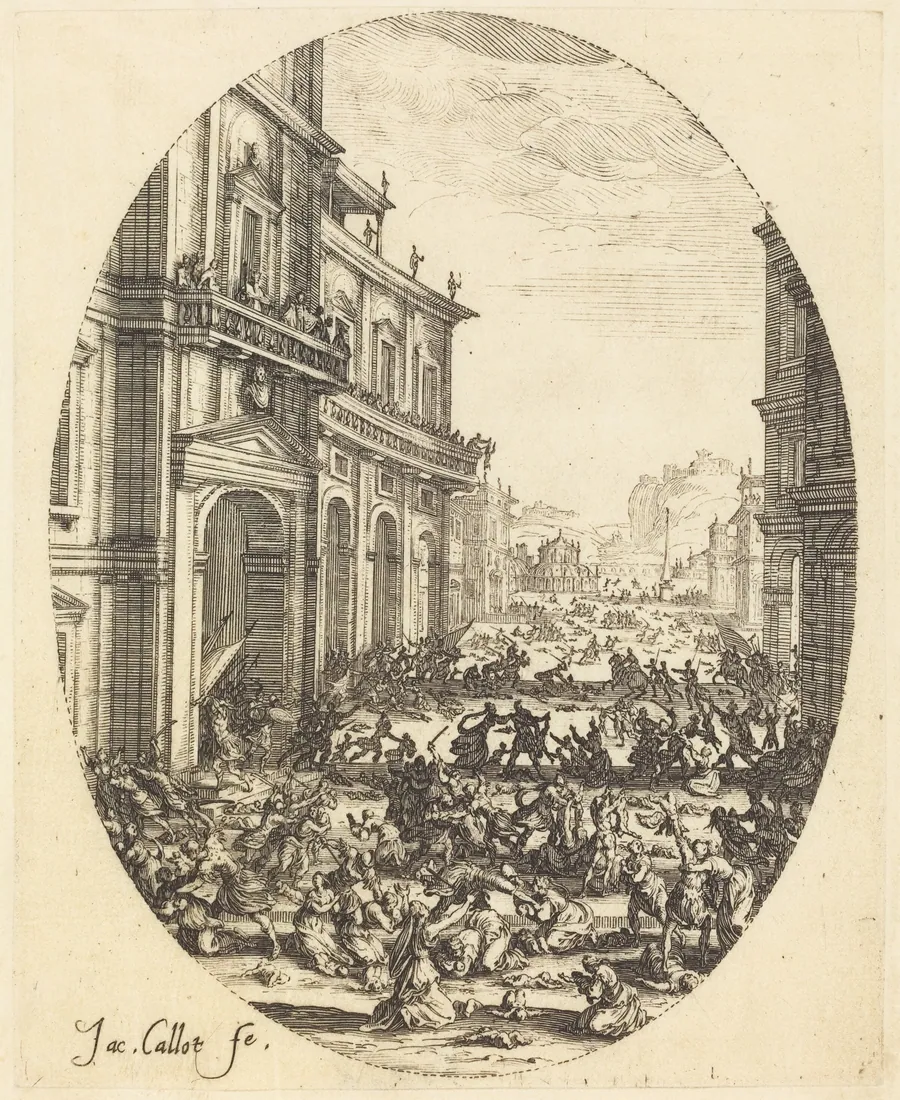The Massacre of the Innocents, Second Plate by Jacques Callot
