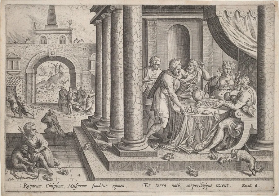 The Plague of Frogs by Jan Sadeler I