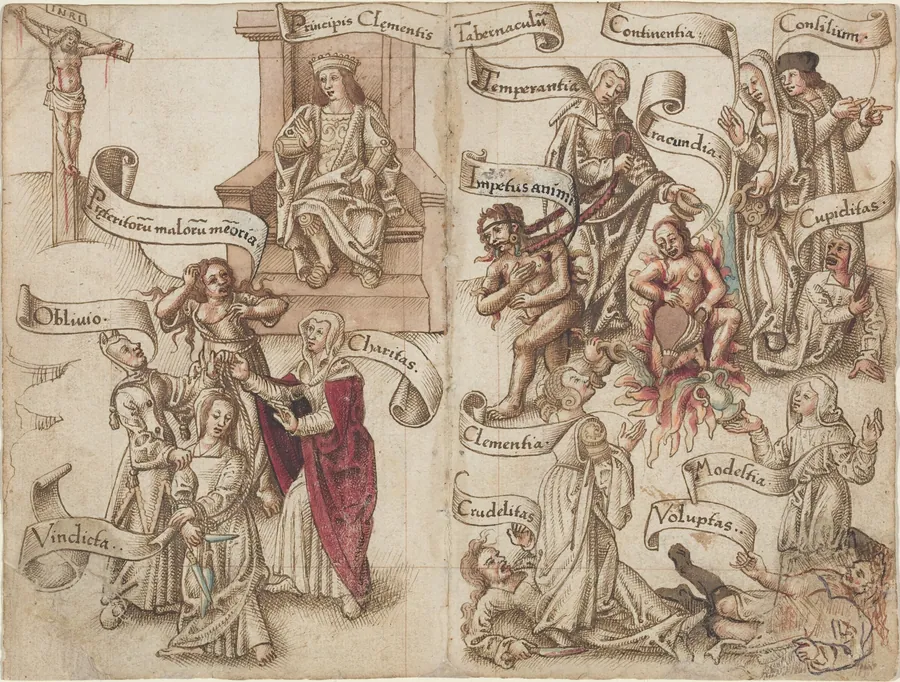 "Obliterate the Trace of the Pot in the Ashes" [fol. 32 verso / 33 recto] by French early 16th Century