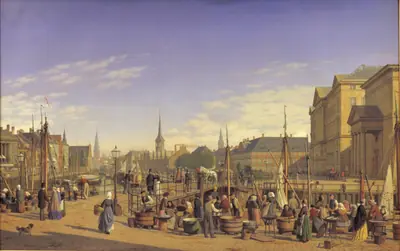 Udsigt fra Gammel Strand mod Christiansborg