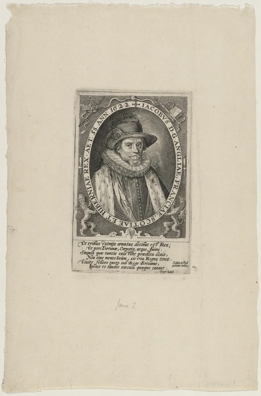 James I, King of England by Crispijn van de Passe I