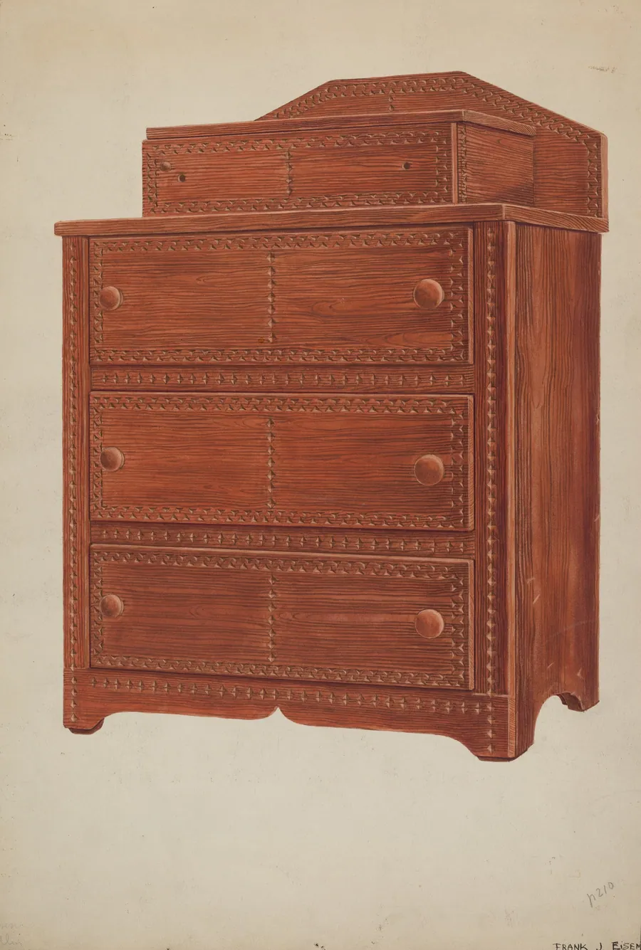 Sewing Cabinet by Frank Eiseman