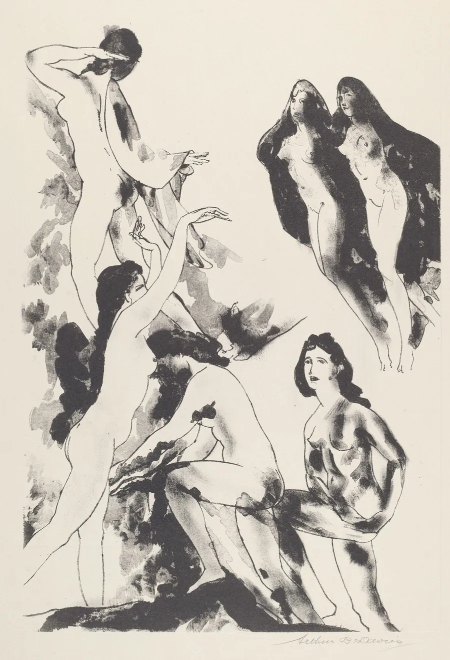 Free of Clouds by Arthur B. Davies