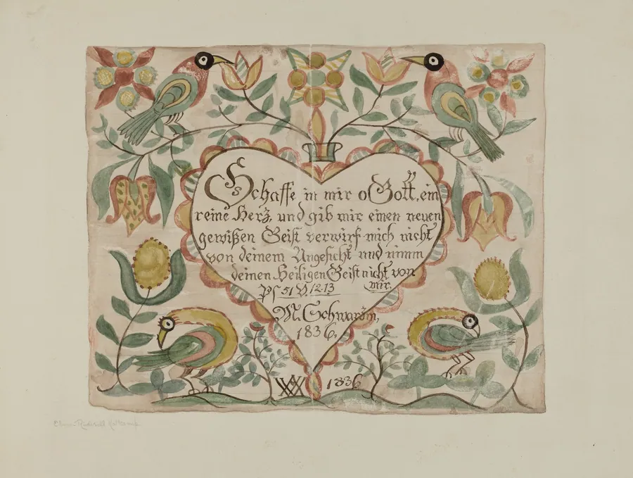 Illuminated Psalm by Elmer R. Kottcamp