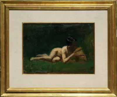 Study for Boy Reclining in "Arcadia"
