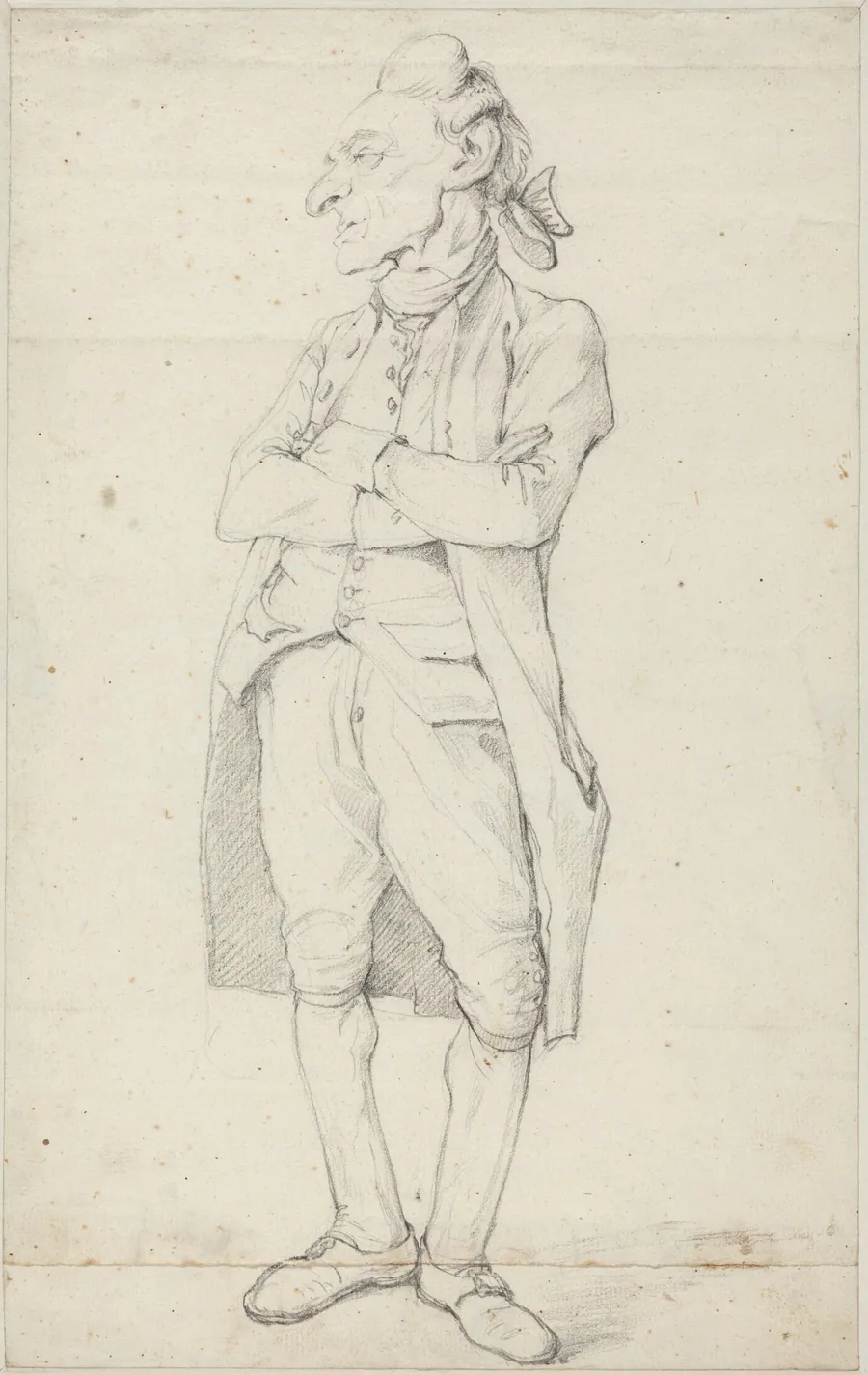 A Gentleman Standing with His Arms Crossed by François-André Vincent