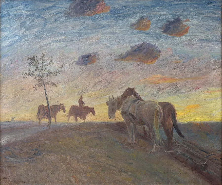Aftenlandskab by Theodor Philipsen
