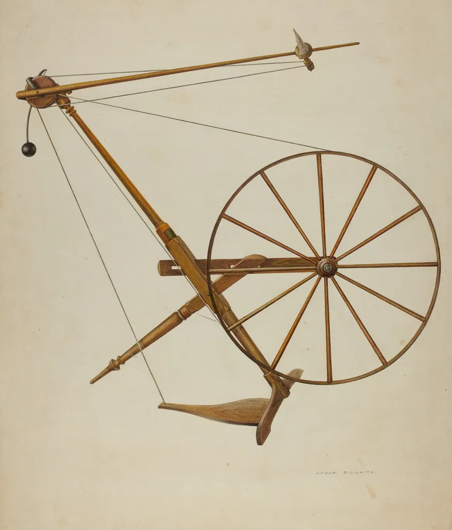 Spinning Wheel by Oscar Bluhme
