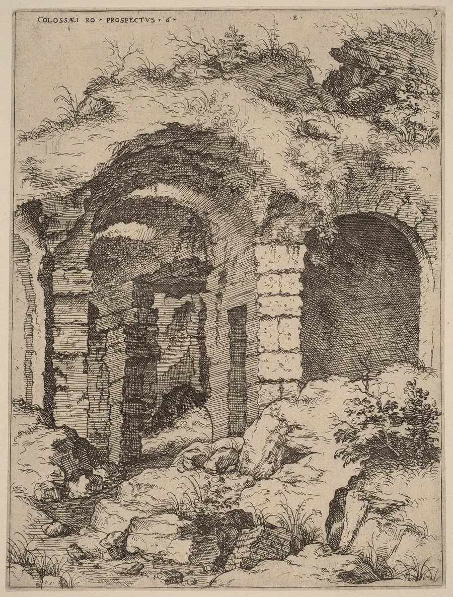 Sixth View of the Colosseum by Hieronymus Cock