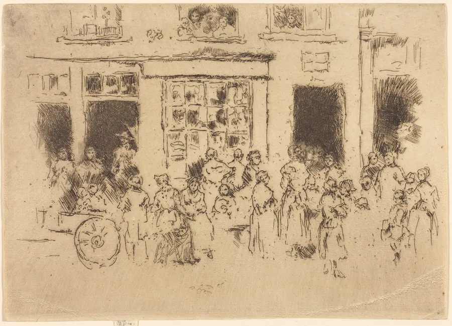 High Street, Brussels by James McNeill Whistler