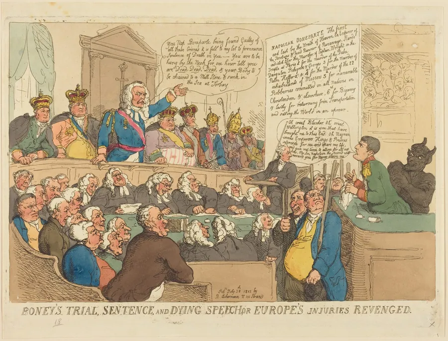 Boney's Trial, Sentence, and Dying Speech by Thomas Rowlandson