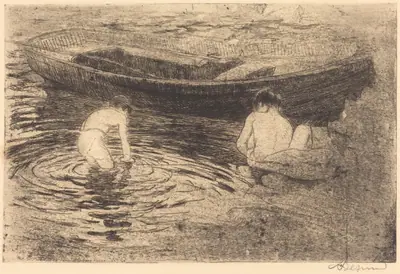 Bathing at Talloires (La baignade à Talloires)