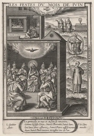 Les Festes du mois de Juin (June: The Pentecost)