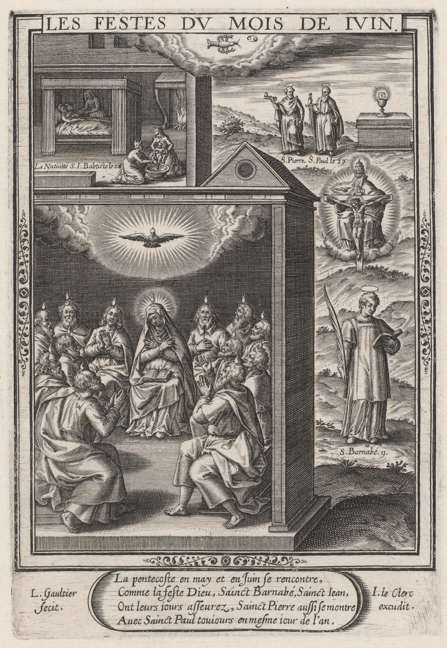 Les Festes du mois de Juin (June: The Pentecost) by Léonard Gaultier