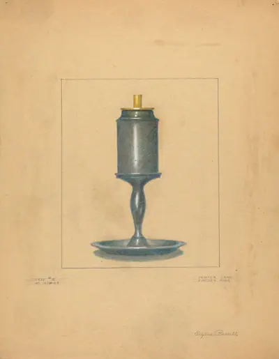 Pewter Lamp