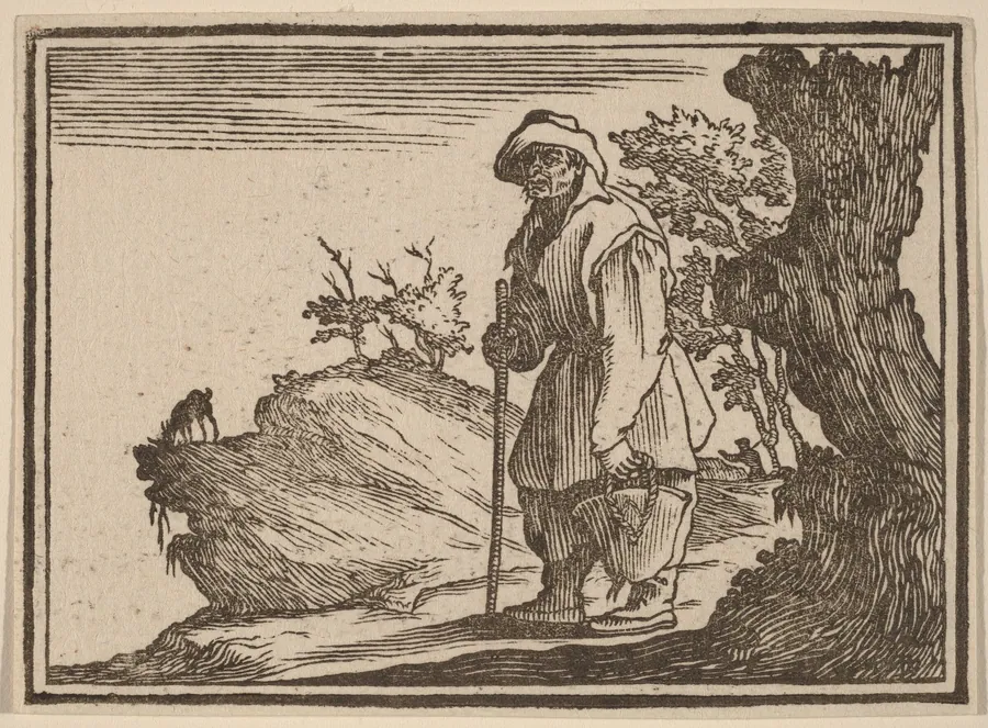 Peasant with Sack by Edouard Eckman