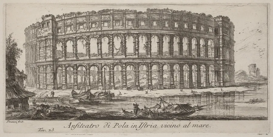 Anfiteatro di Pola in Istria by Giovanni Battista Piranesi