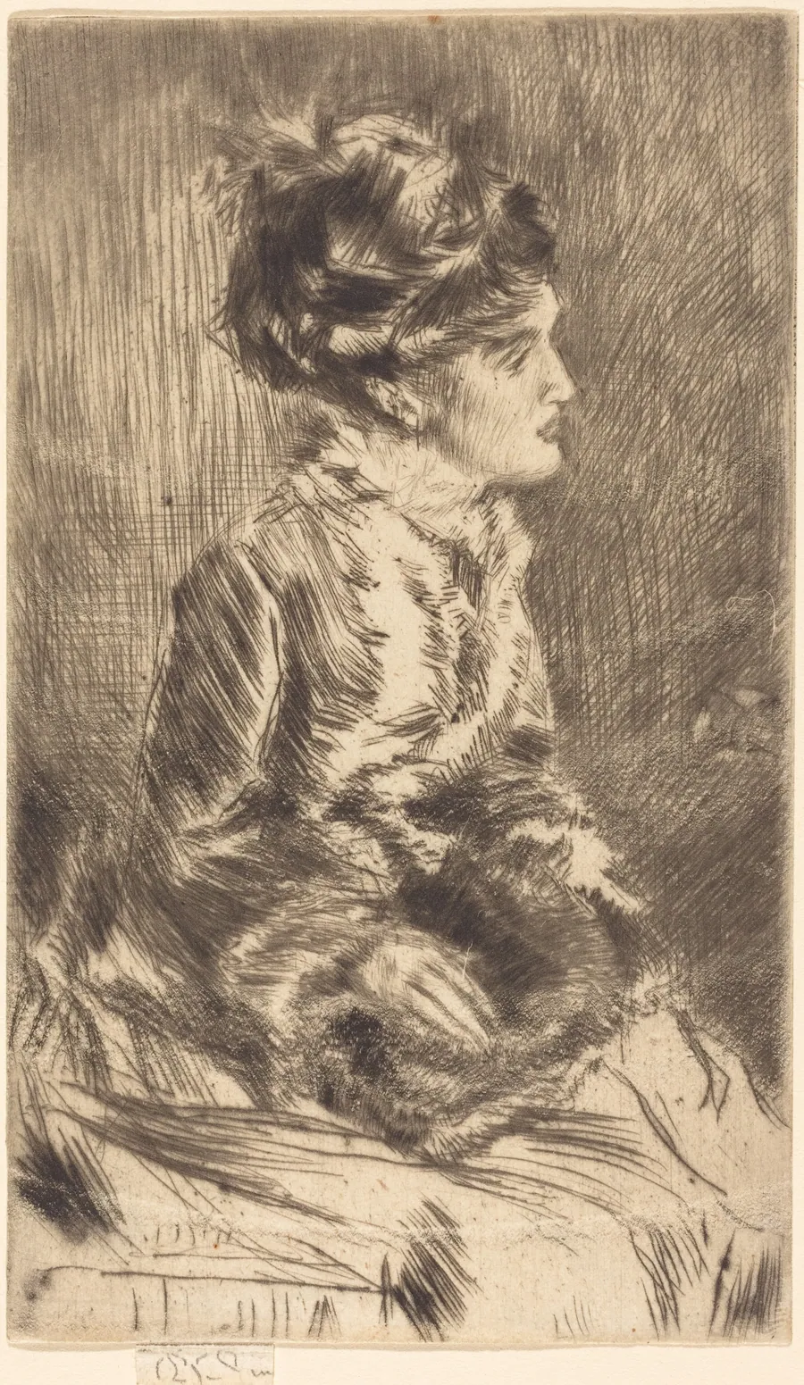 The Muff by James McNeill Whistler