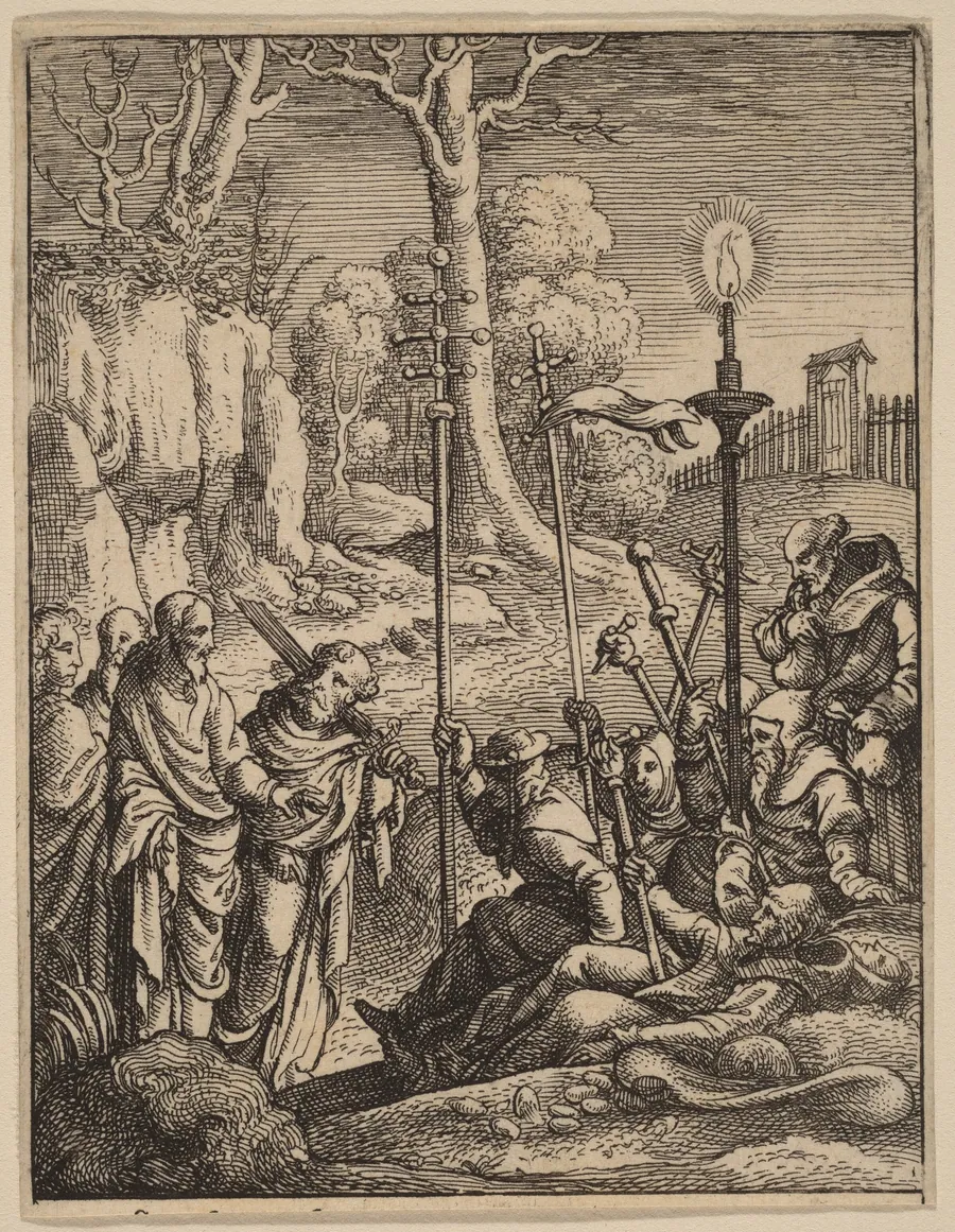 Jesus Confronting His Detractors by Wenceslaus Hollar