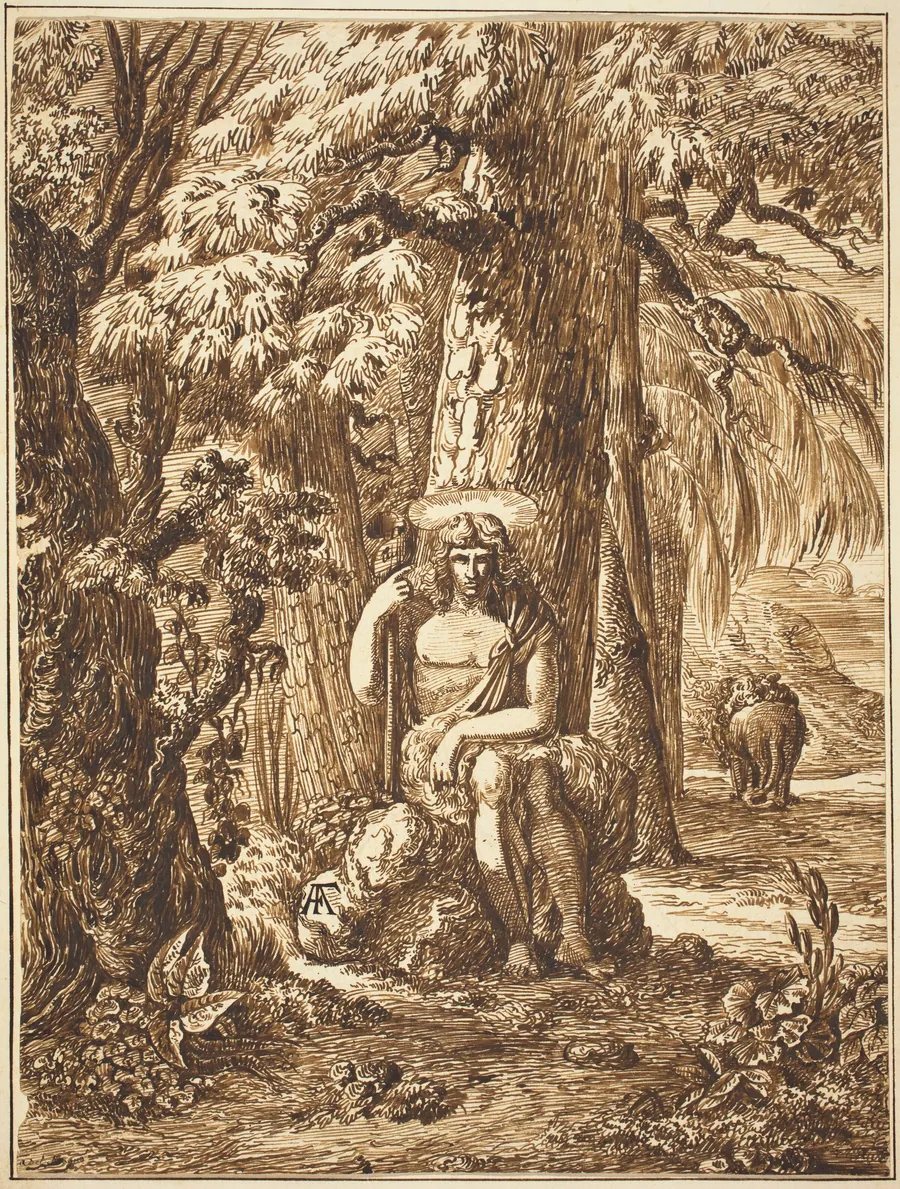 Saint John the Baptist in the Wilderness by Felice Albites