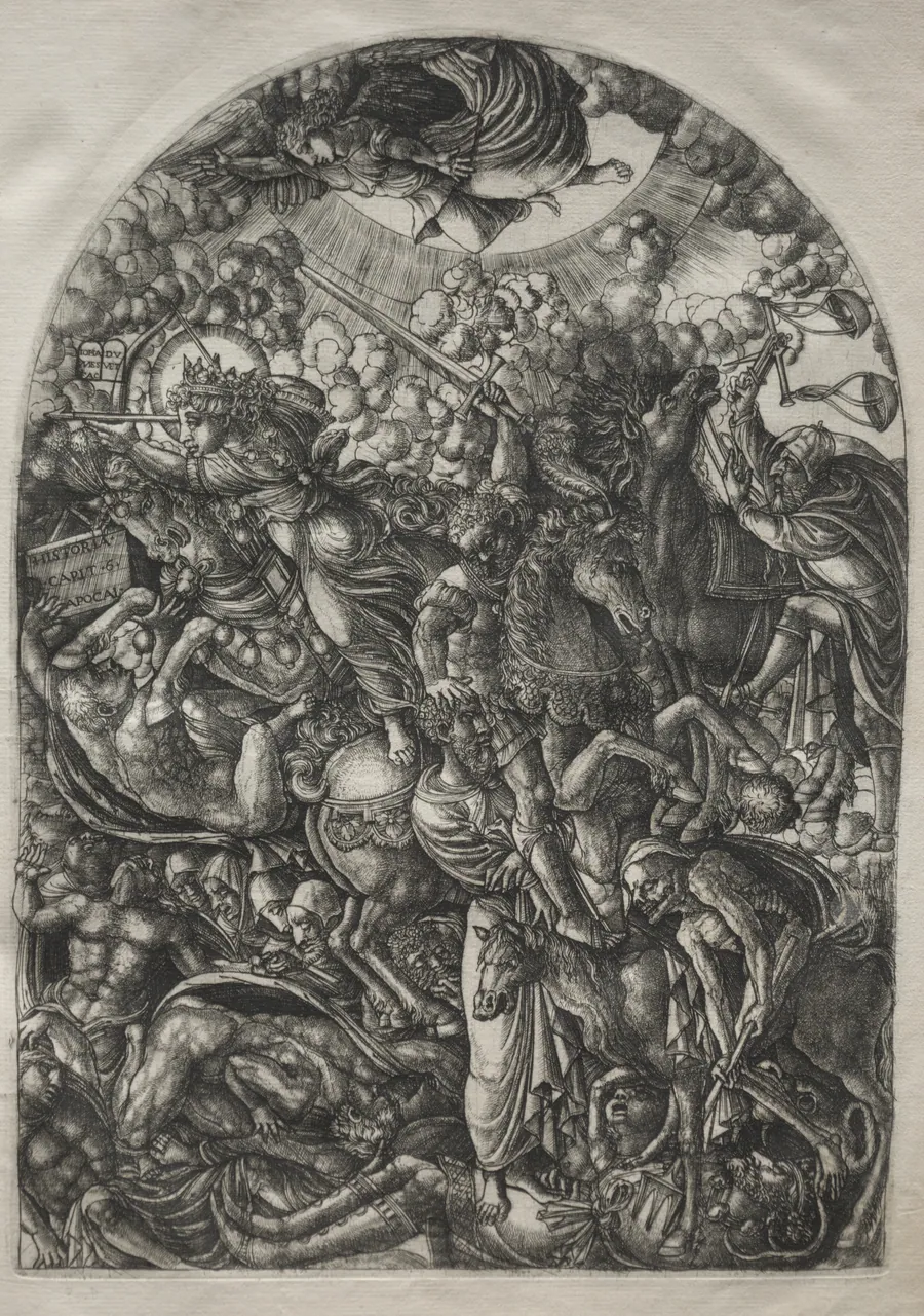The Apocalypse:  Saint John Sees the Four Riders by Jean Duvet