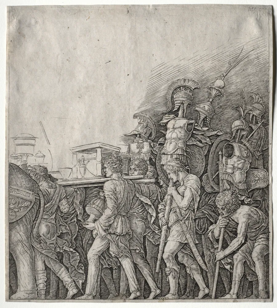 The Triumphs of Caesar: The Corselet Bearers by Giulio Campagnola