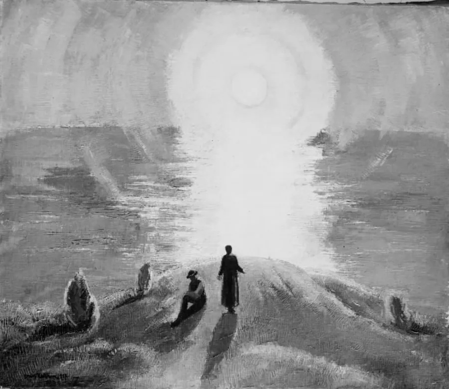 Sol over havet by Ernst Zeuthen