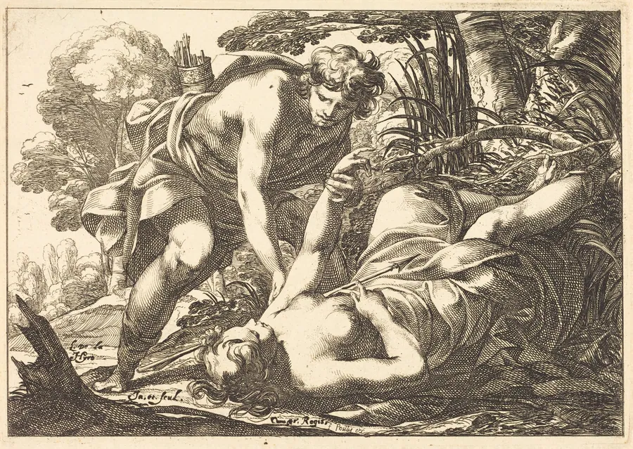 Cephalus and Procris by Laurent de La Hyre
