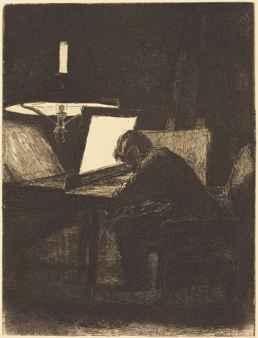 Printmaker (Le Graveur) by François Bonvin
