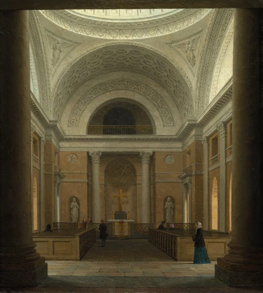 The Slotskirken of Christiansborg, Copenhagen by Heinrich Hansen