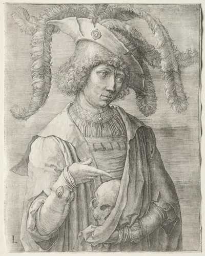 Portrait of a Young Man with a Skull