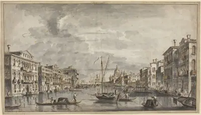The Grand Canal Looking Toward the Salute and the Dogana